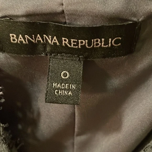 Banana Republic dark grey slip dress.  Size 0 - Picture 4 of 5